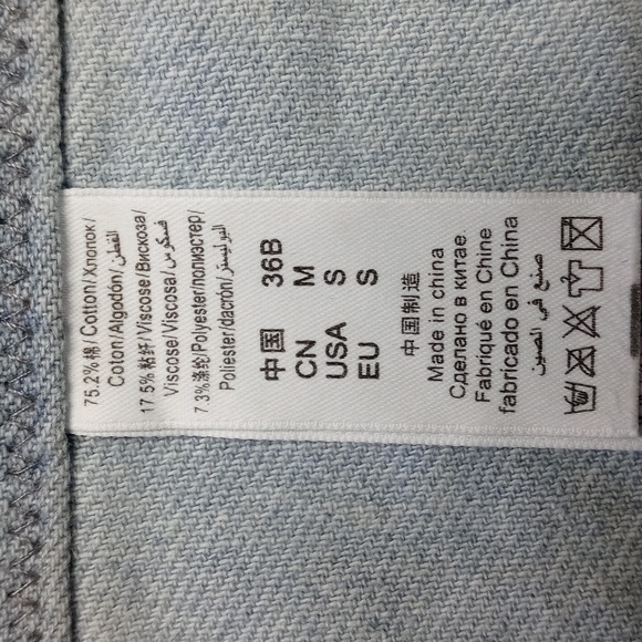 Denim Crop Corset Top Blue Jean Corset - Picture 9 of 9